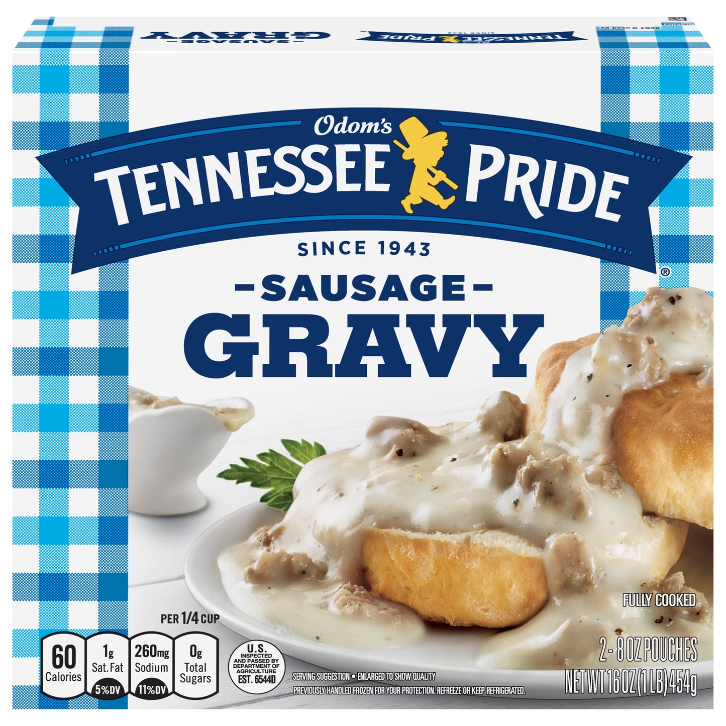 Odom's Tennessee Pride Frozen Sausage Gravy, 16 OZ