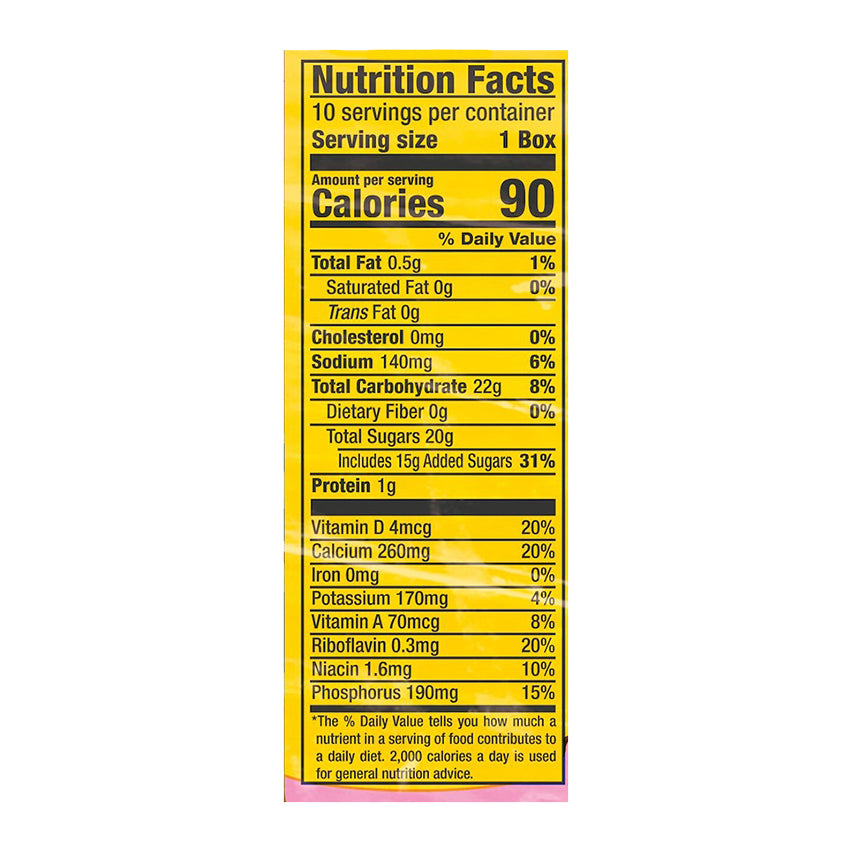 Yoo-hoo Strawberry Drink, 6.5 fl oz boxes, 10 pack
