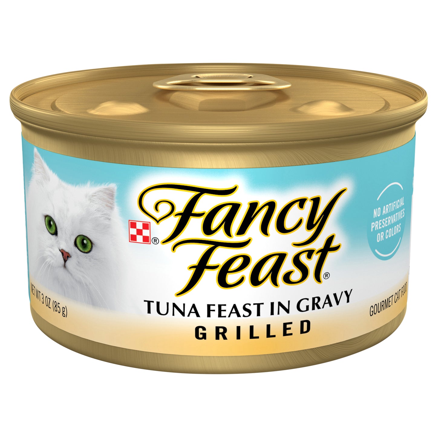 Fancy Feast Grilled Wet Cat Food Tuna Feast in Wet Cat Food Gravy - 3 oz. Can