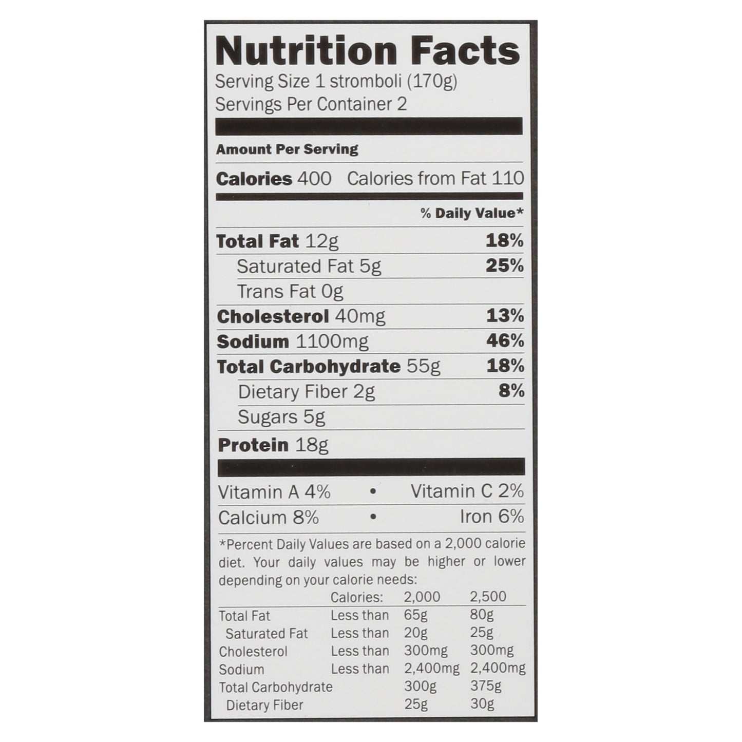 Leonetti's Buffalo Chicken Stromboli 2 ea