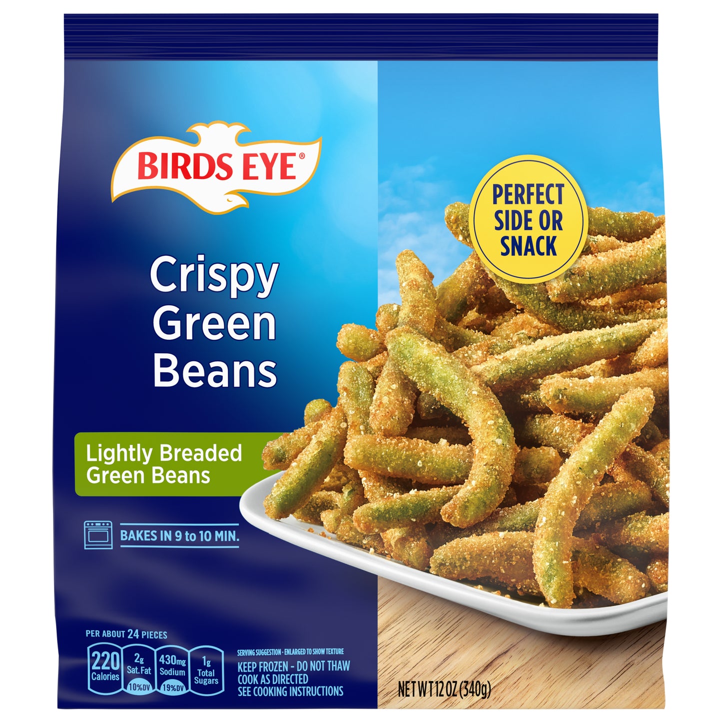 Birds Eye Crispy Green Beans, Frozen Vegetable, 12 OZ
