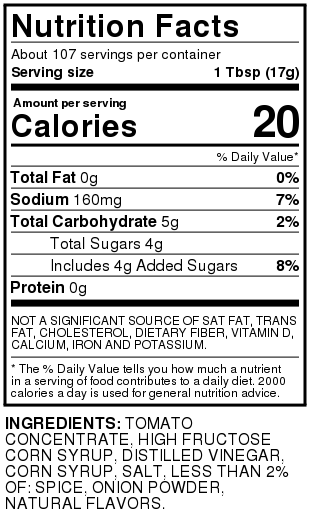 Tomato Ketchup - 64 OZ