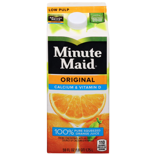 Minute Maid Low Pulp 100% Pure Squeezed Original Orange Juice 59 fl oz