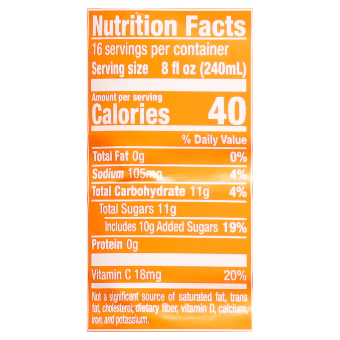 Hawaiian Punch Orange Ocean, 1 gal bottle