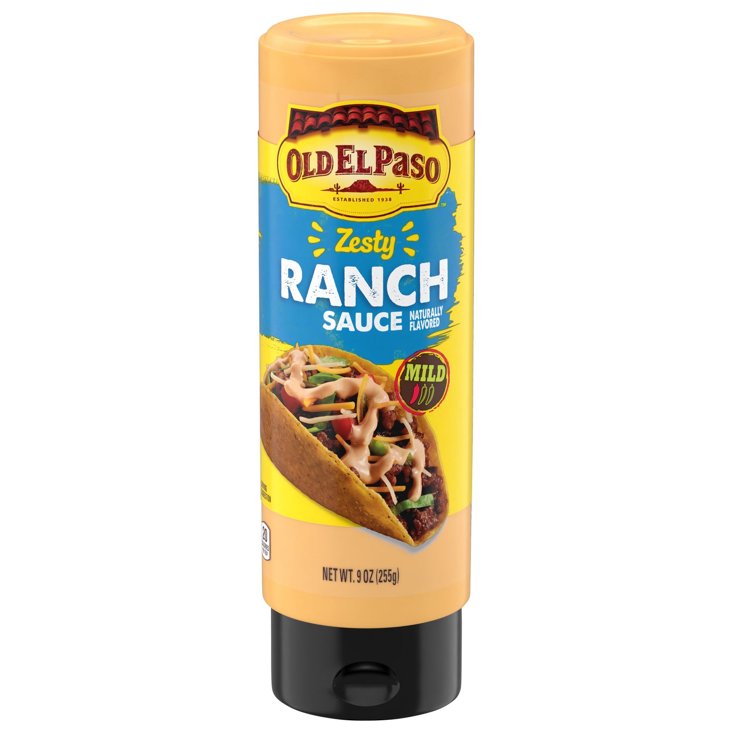 Old El Paso Taco Sauce, Zesty Ranch Sauce, Squeeze Bottle, 9 oz.