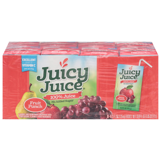 Juicy Juice Fruit Punch 100% Juice 8 - 4.23 fl oz Boxes