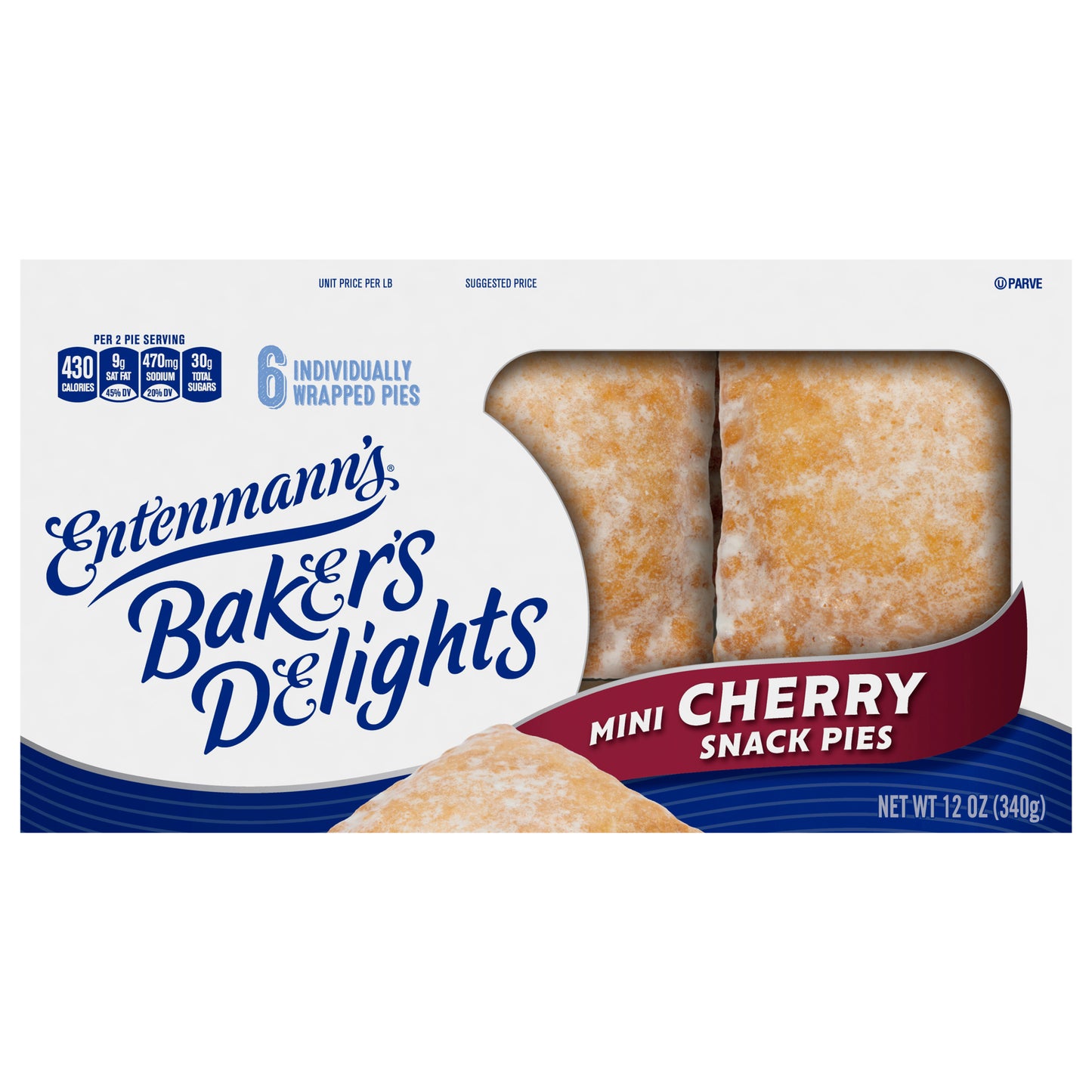 Entenmann's Baker's Delights Cherry Mini Snack Pies, 6 packs, 12 oz