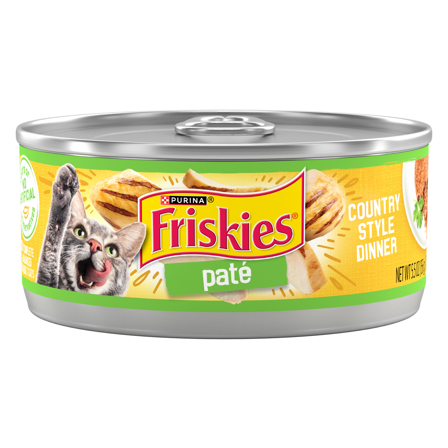 COMING SOON Purina Friskies Wet Cat Food Pate, Country Style Dinner  - 5.5 oz. Can
