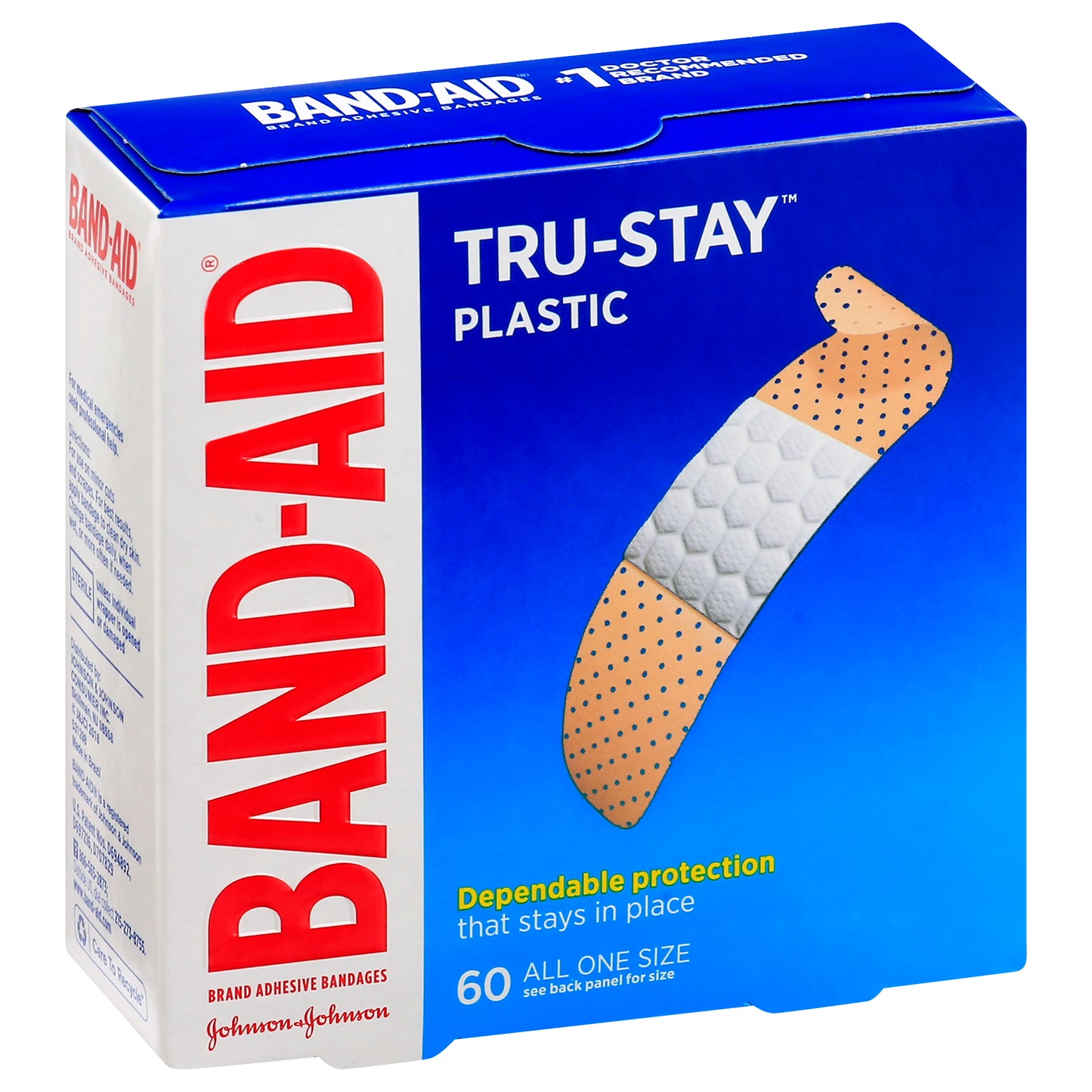 Band-Aid Tru-Stay All One Size Plastic Bandages 60 ea