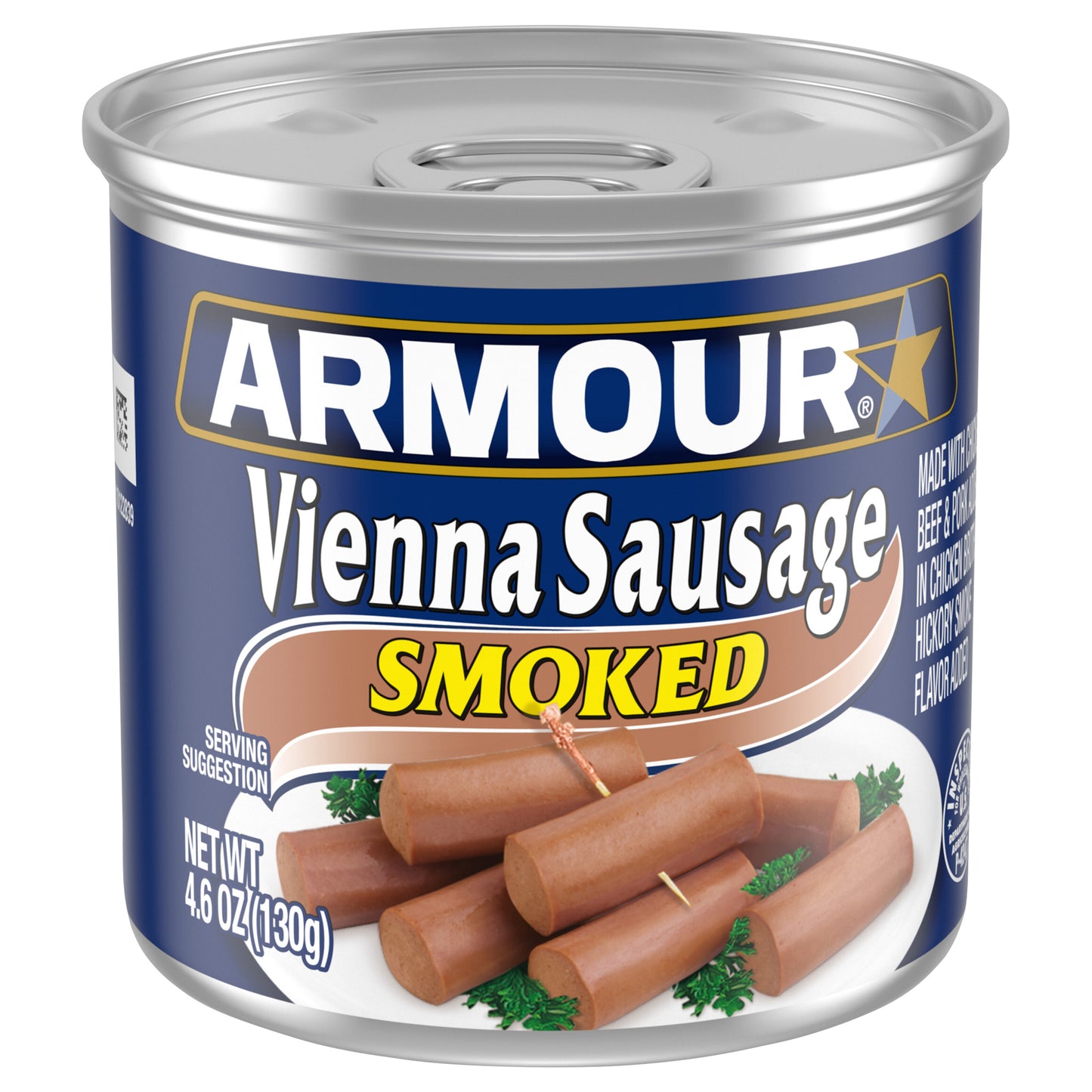 Armour Star Vienna Sausage, Smoked, Canned Sausage, 4.6 OZ