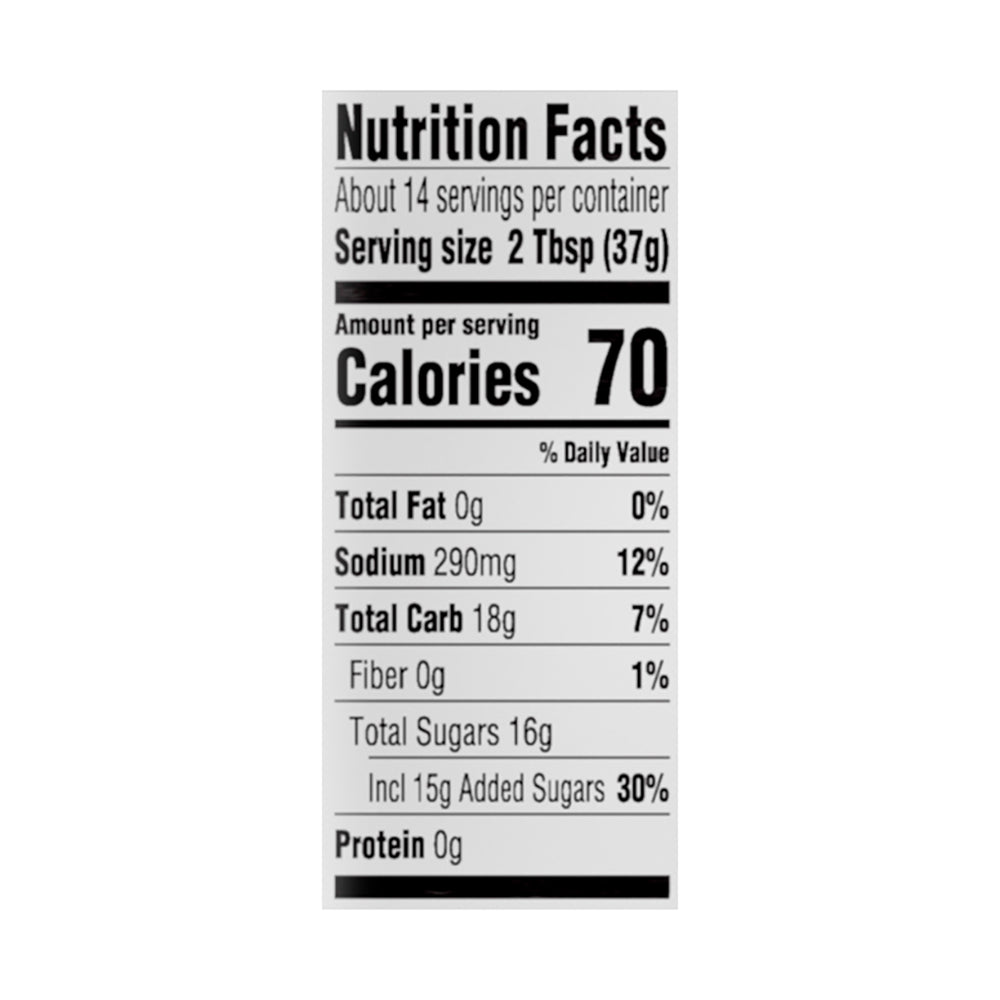 Food Club Hickory & Brown Sugar Barbecue Sauce 18 oz