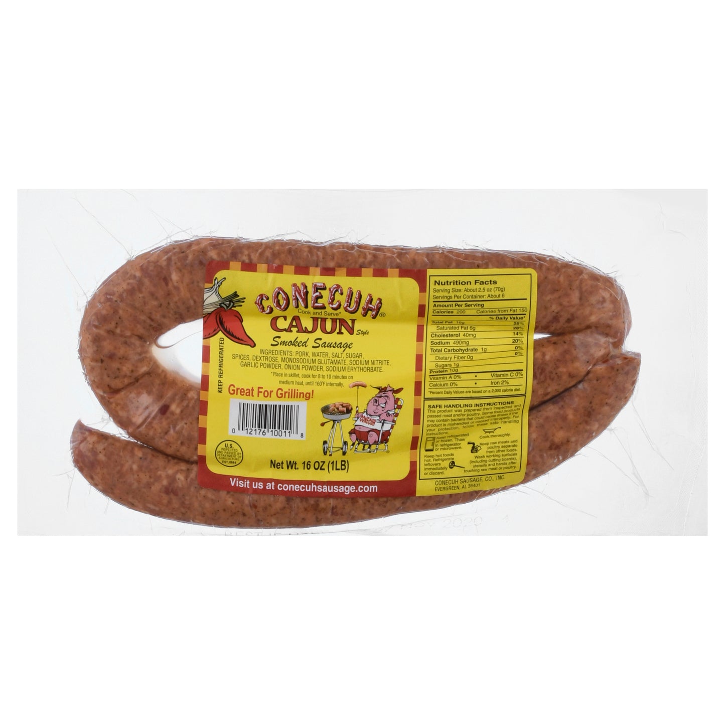 Conecuh Cajun Style Smoked Sausage 16 oz