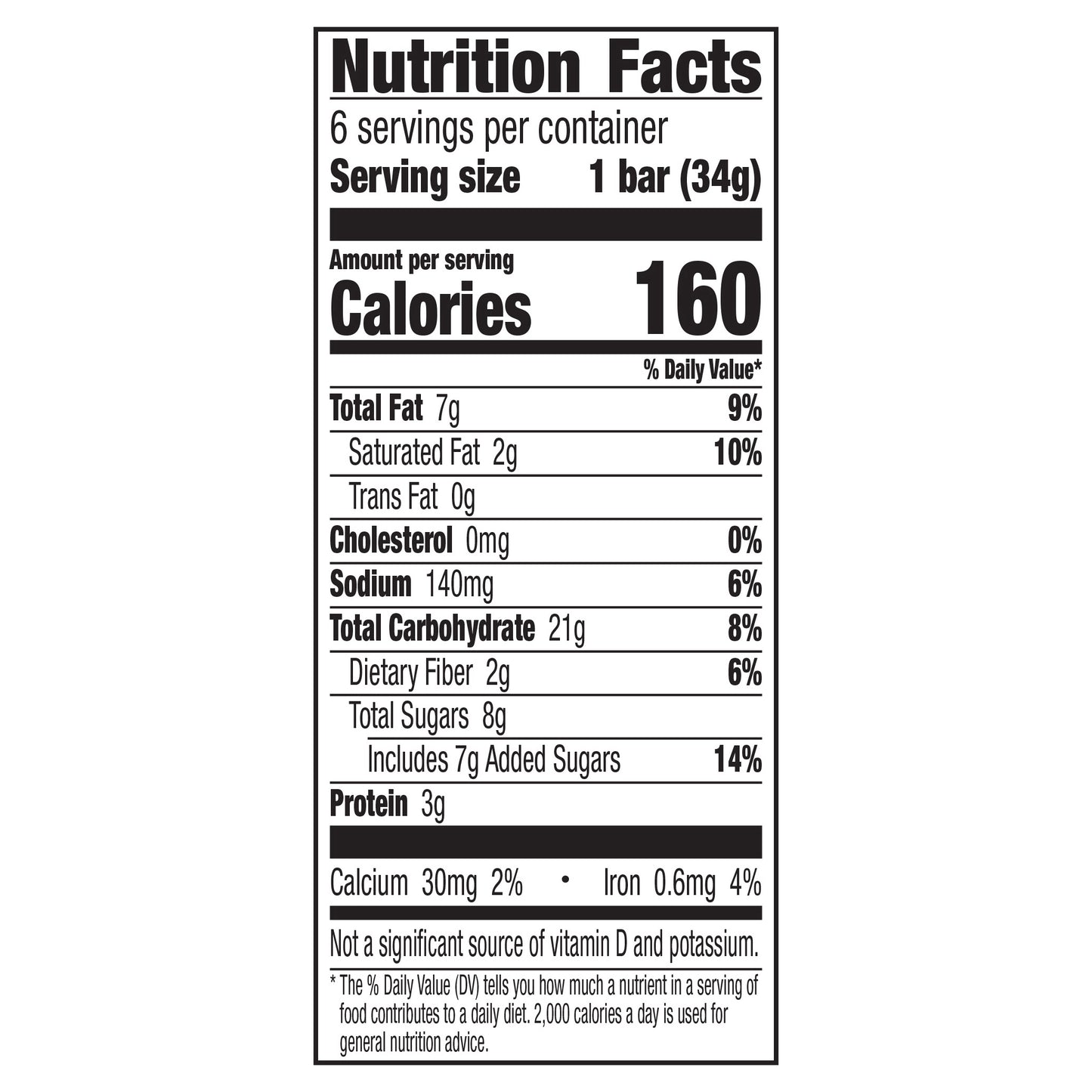 Nature Valley Granola Bars, Sweet and Salty Nut, Almond, 6 Bars, 7.2 OZ