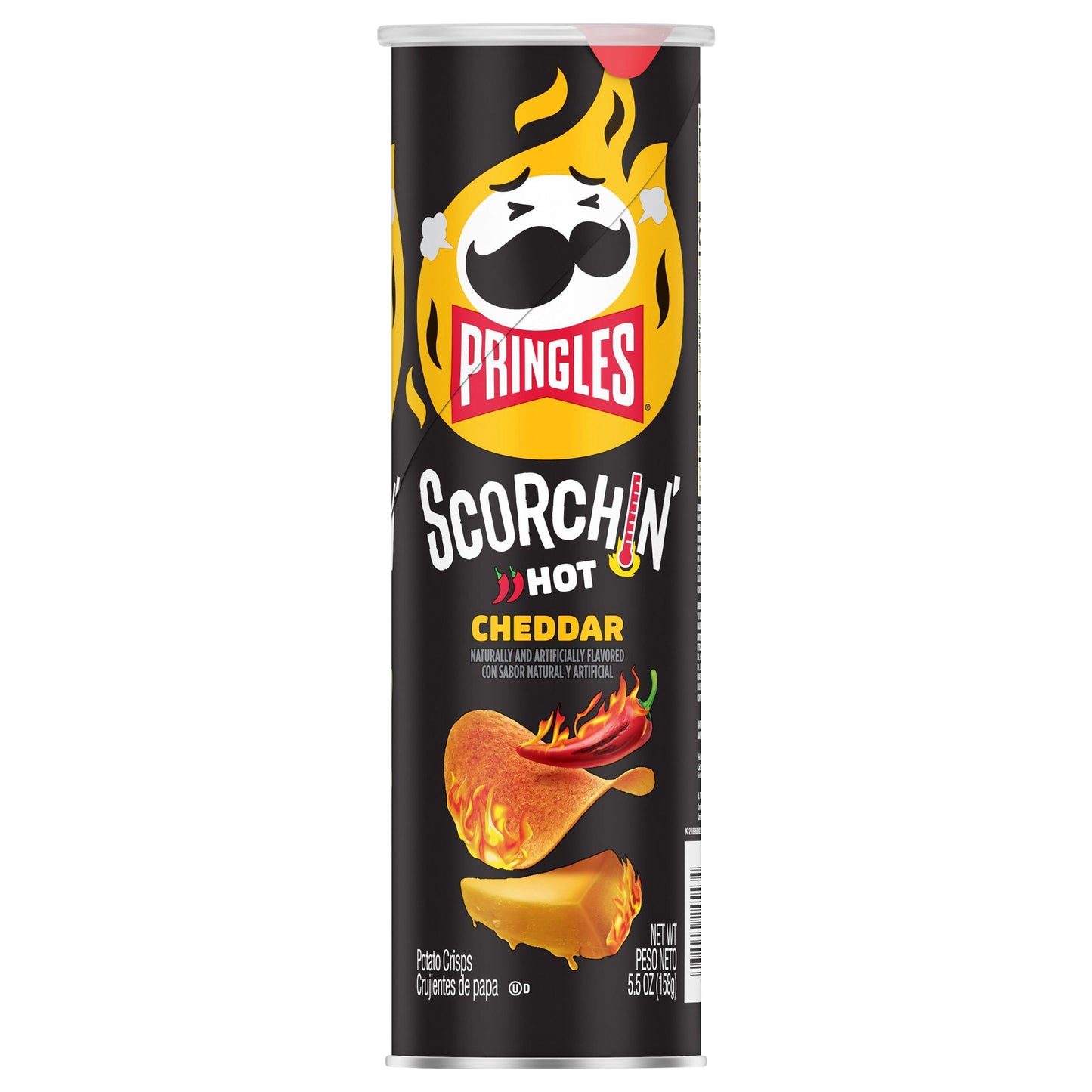 Pringles® Scorchin' Cheddar Potato Crisps Chips