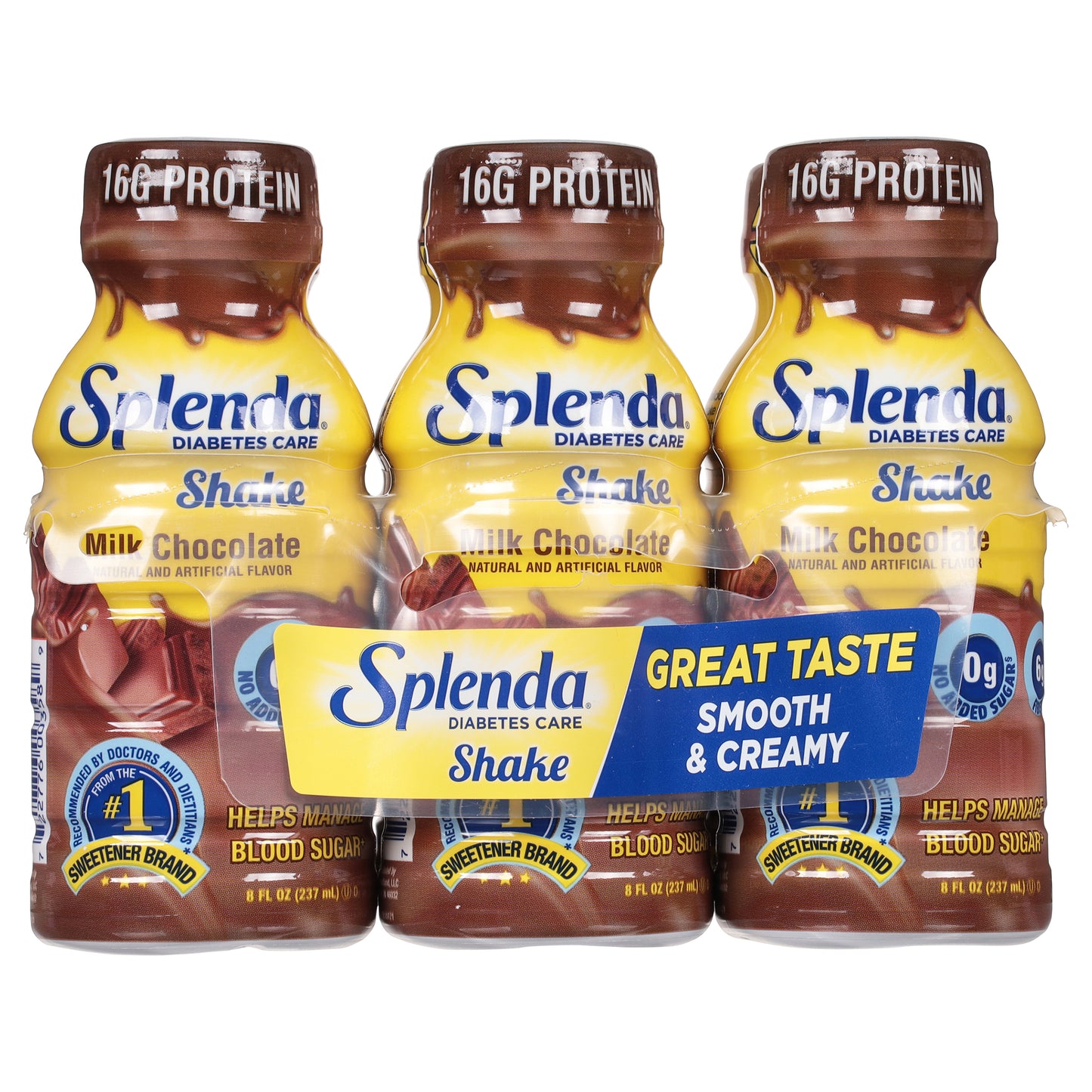Splenda Diabetes Care Shakes Milk Chocolate 6 - 8 fl.Oz. Bottles