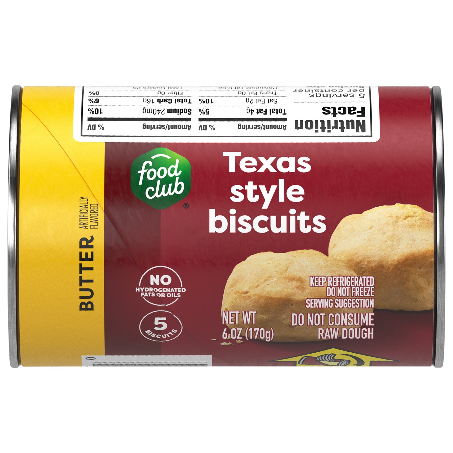 Food Club Texas Style Butter Biscuits 5 ea