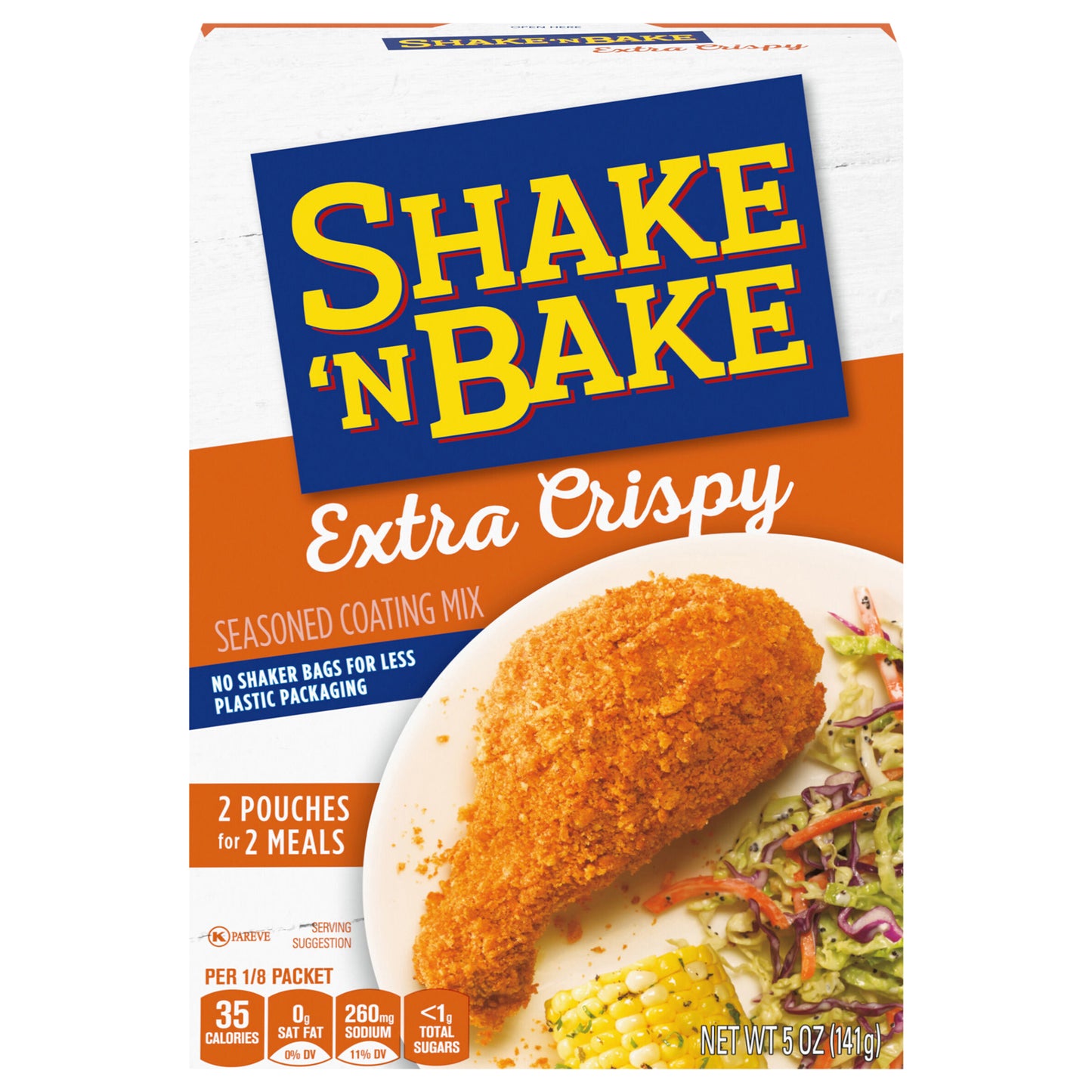Shake 'N Bake Extra Crispy Seasoned Coating Mix, 5 oz Box, 2 ct Packets