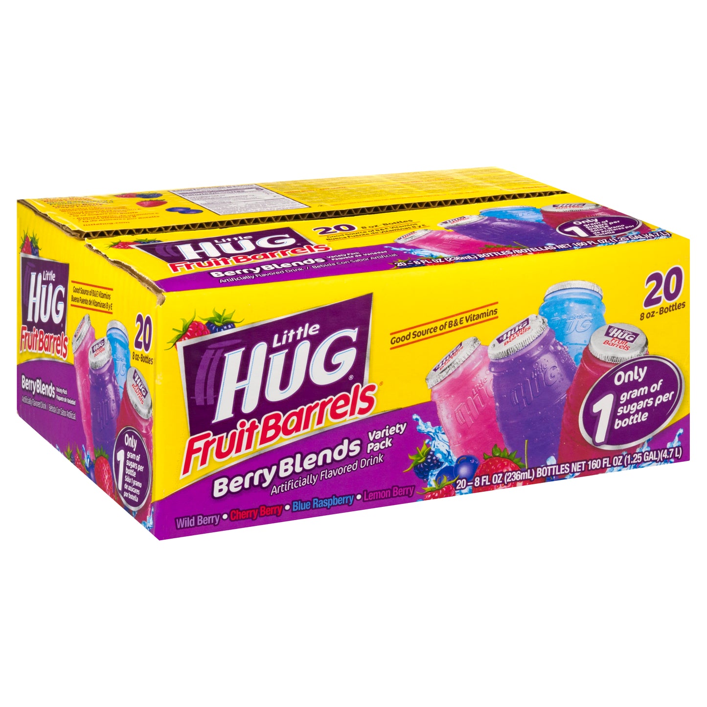 Little Hug Berry Blends Variety Pack Fruit Barrels 20 ea