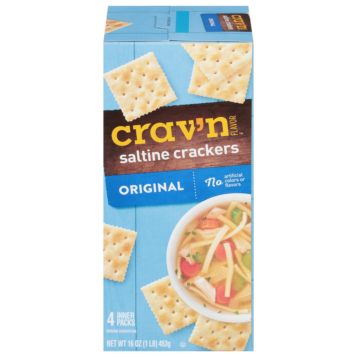 Crav'n Flavor Original Saltine Crackers 4 ea