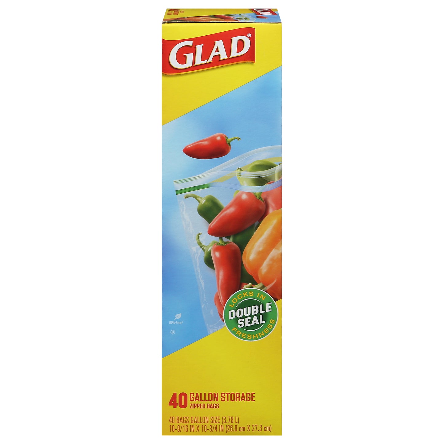 Glad Gallon Storage Storage Bags 40 ea