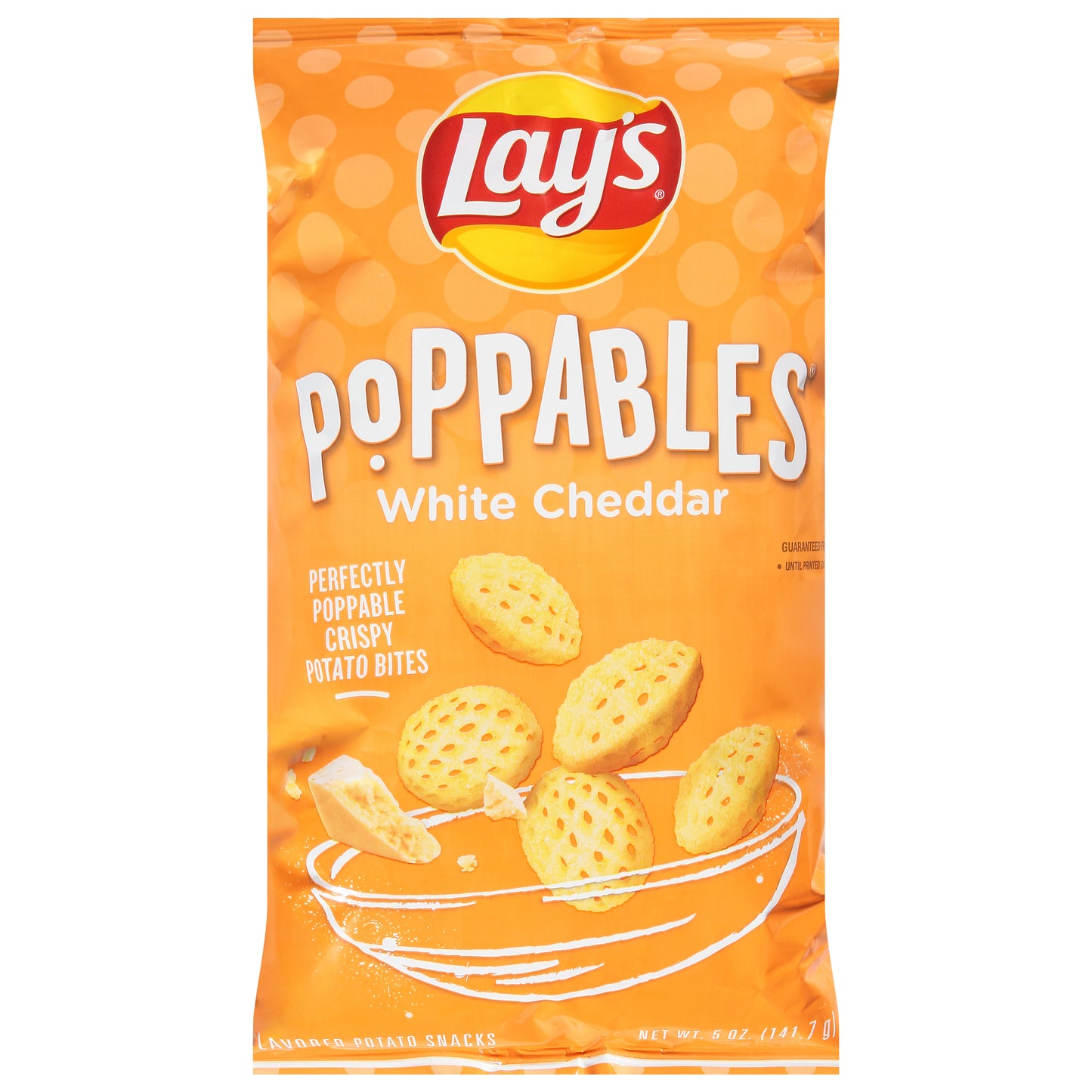 Lay's Poppables Flavored Potato Snacks White Cheddar 5 Oz