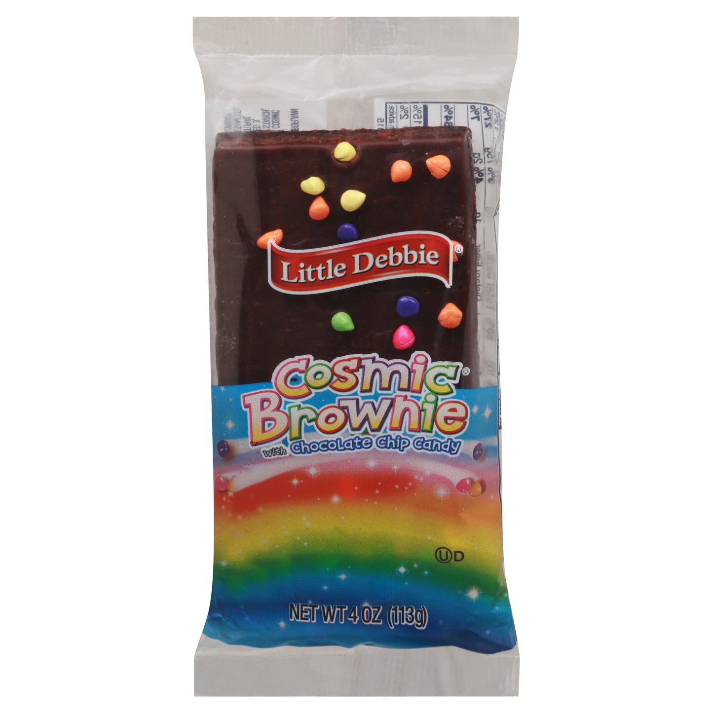 Little Debbie Cosmic Brownie with Chocolate Chip Candy 4 oz