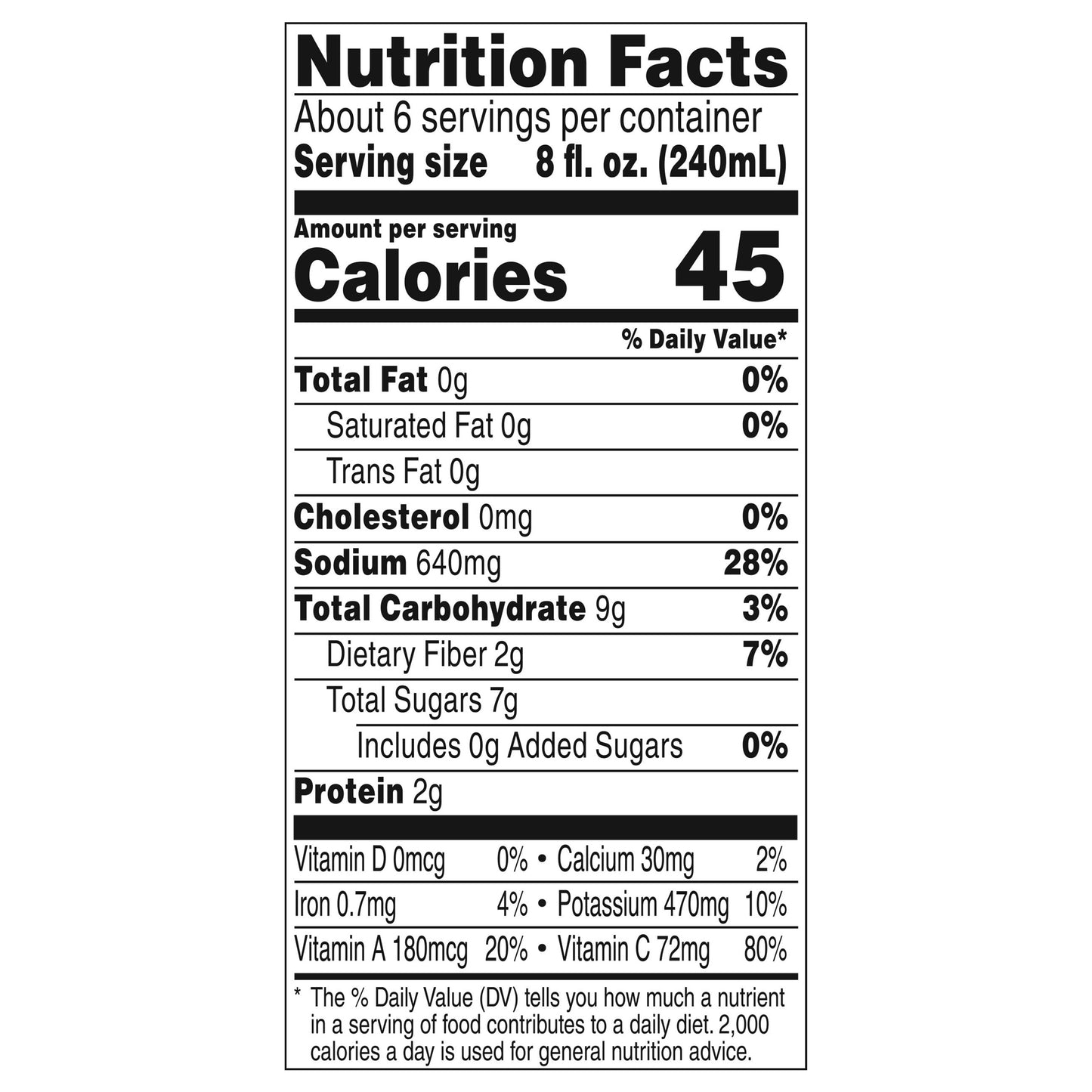 V8 Spicy Hot 100% Vegetable Juice 46 fl oz