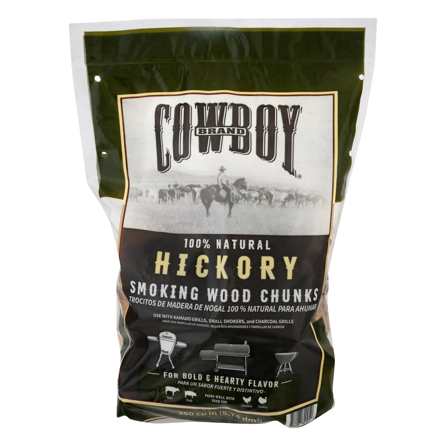 Cowboy Hickory Smoking Wood Chunks 1 ea