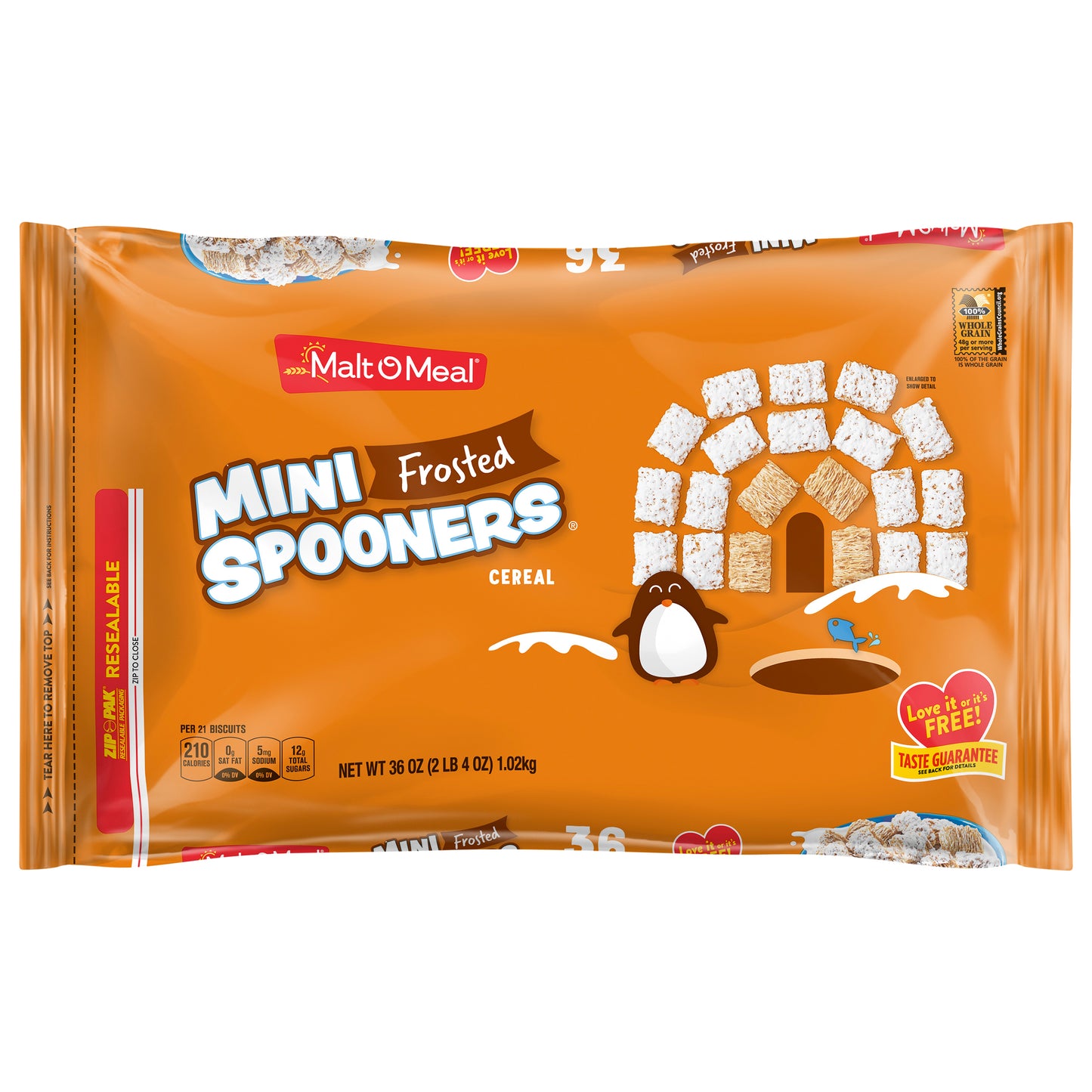 Malt O Meal Frosted Mini Spooners Cereal Super Size 36 oz