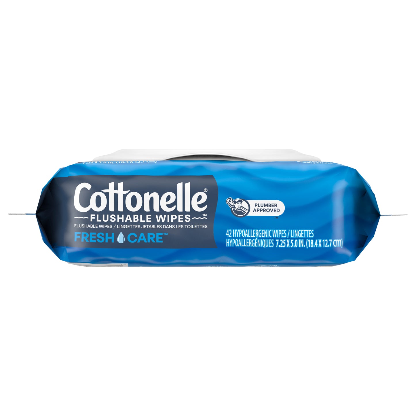 Cottonelle Fresh Care Flushable Wet Wipes, Adult Wet Wipes, 1 Flip-Top Pack, 42 Wipes per Pack (42 Total Flushable Wipes)
