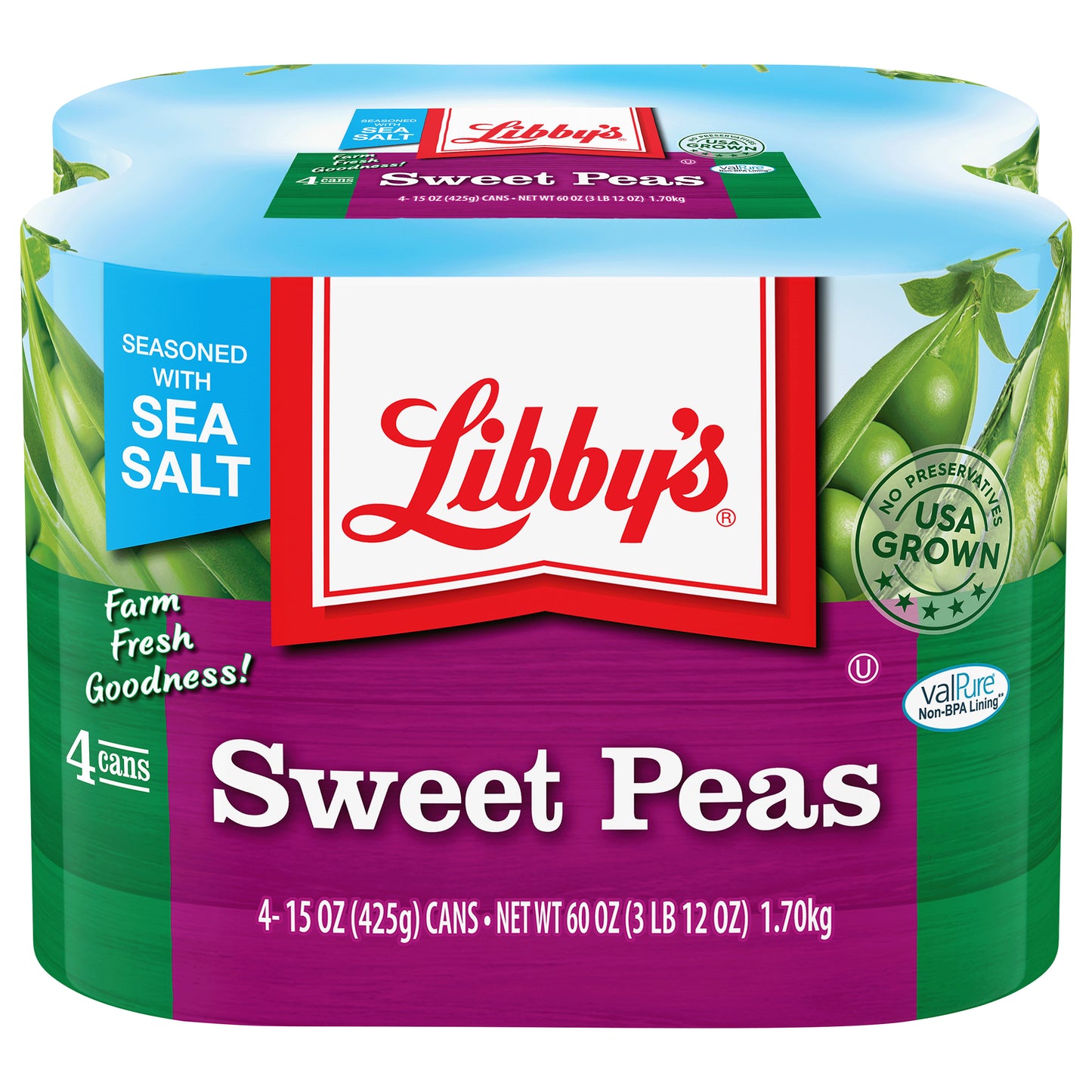 Libby's Sweet Peas, 15 oz, 4-Cans