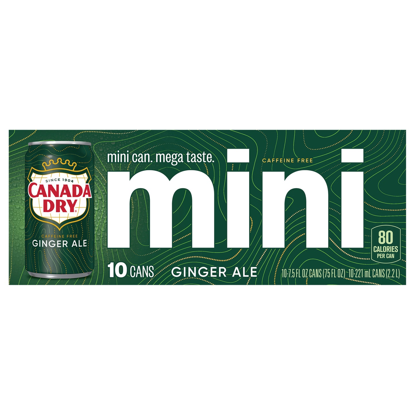 Canada Dry Ginger Ale Soda, 7.5 fl oz cans, 10 pack