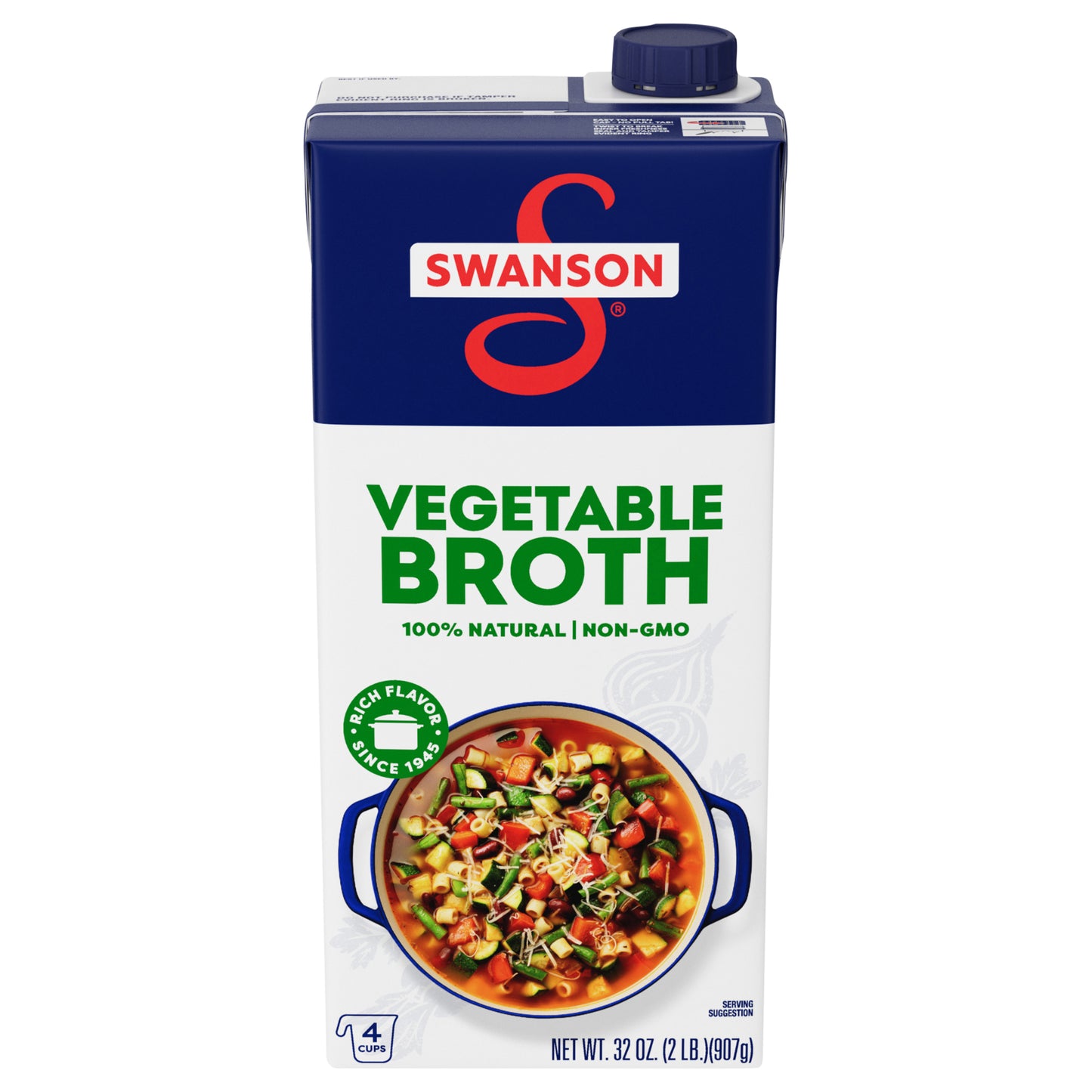 Swanson® 100% Natural Vegetable Broth, 32 oz Carton