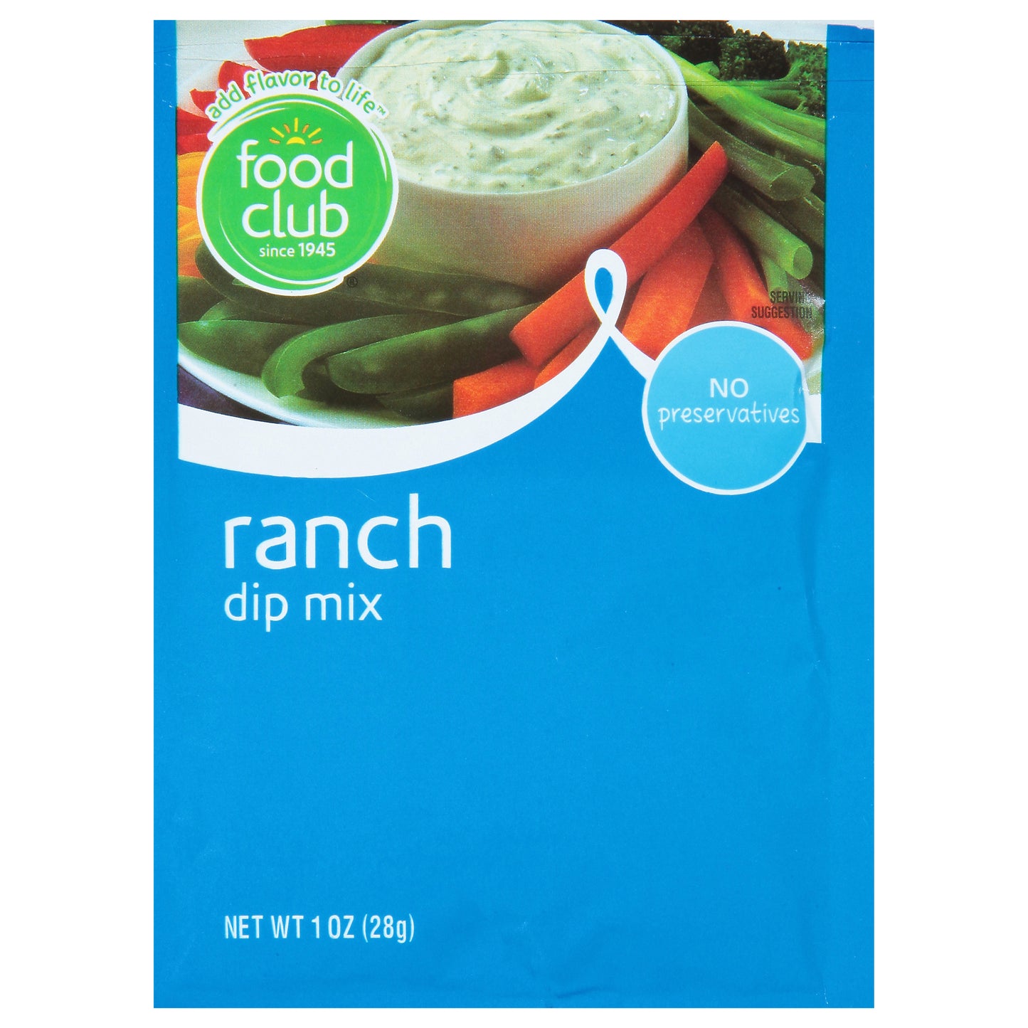 Food Club Ranch Dip Mix 1 oz