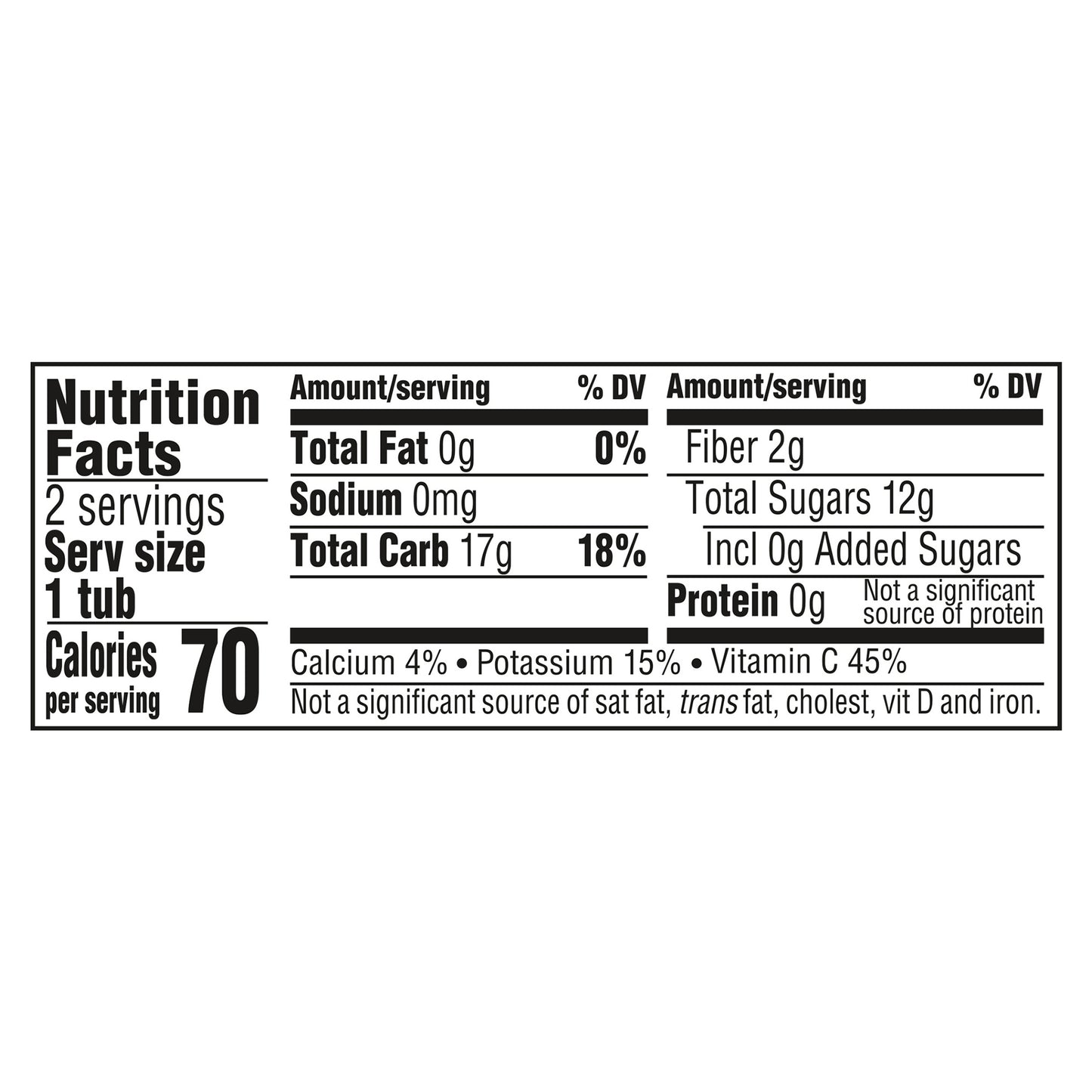 Gerber Natural for Baby Sitter 2nd Foods Pear Pineapple Baby Food 2 - 4 oz Tubs