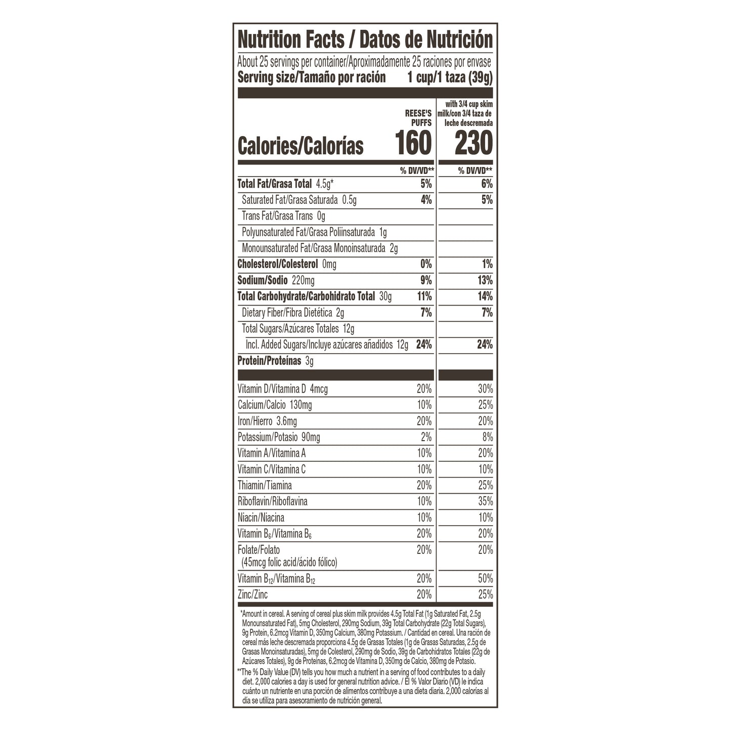 REESE’S PUFFS Chocolatey Peanut Butter Cereal, Kid Breakfast Cereal, Value Bag, 35 oz