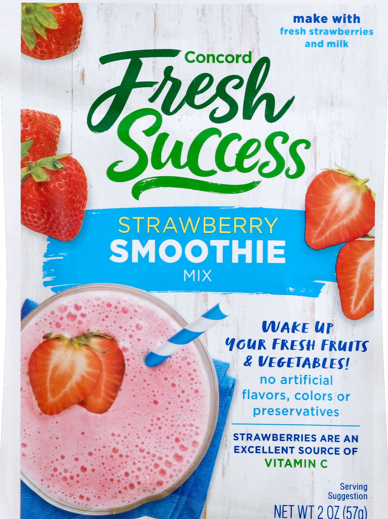 Concord Foods Smoothie 2 oz - STRAWBERRY SMOOTHIE MIX