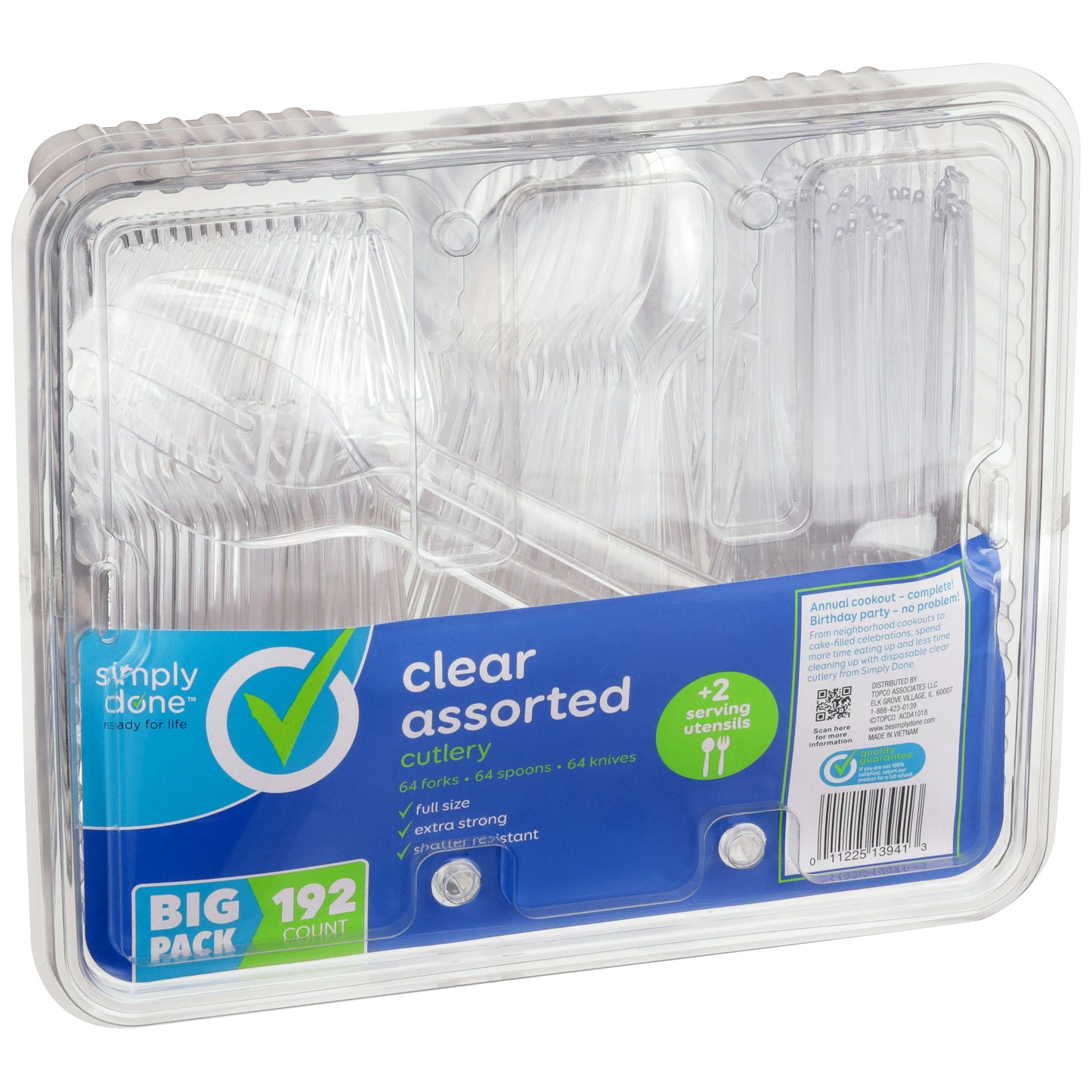 Assorted Cutlery, Clear