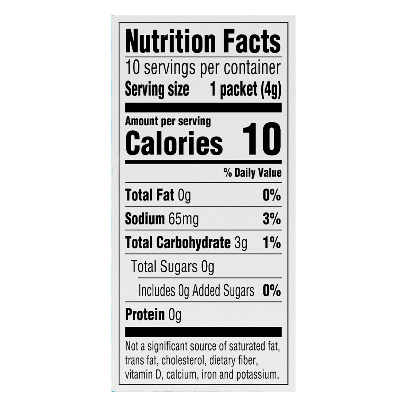 Food Club Low Calorie Lemonade Drink Mix 10 ea