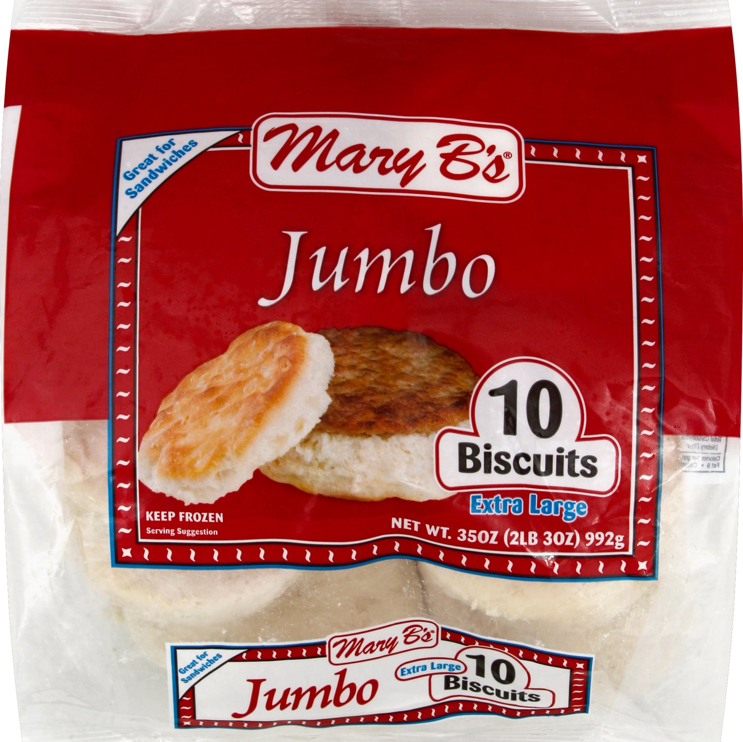 Mary Bs MARY B'S BISCUITS JUMBO XL 10 CT