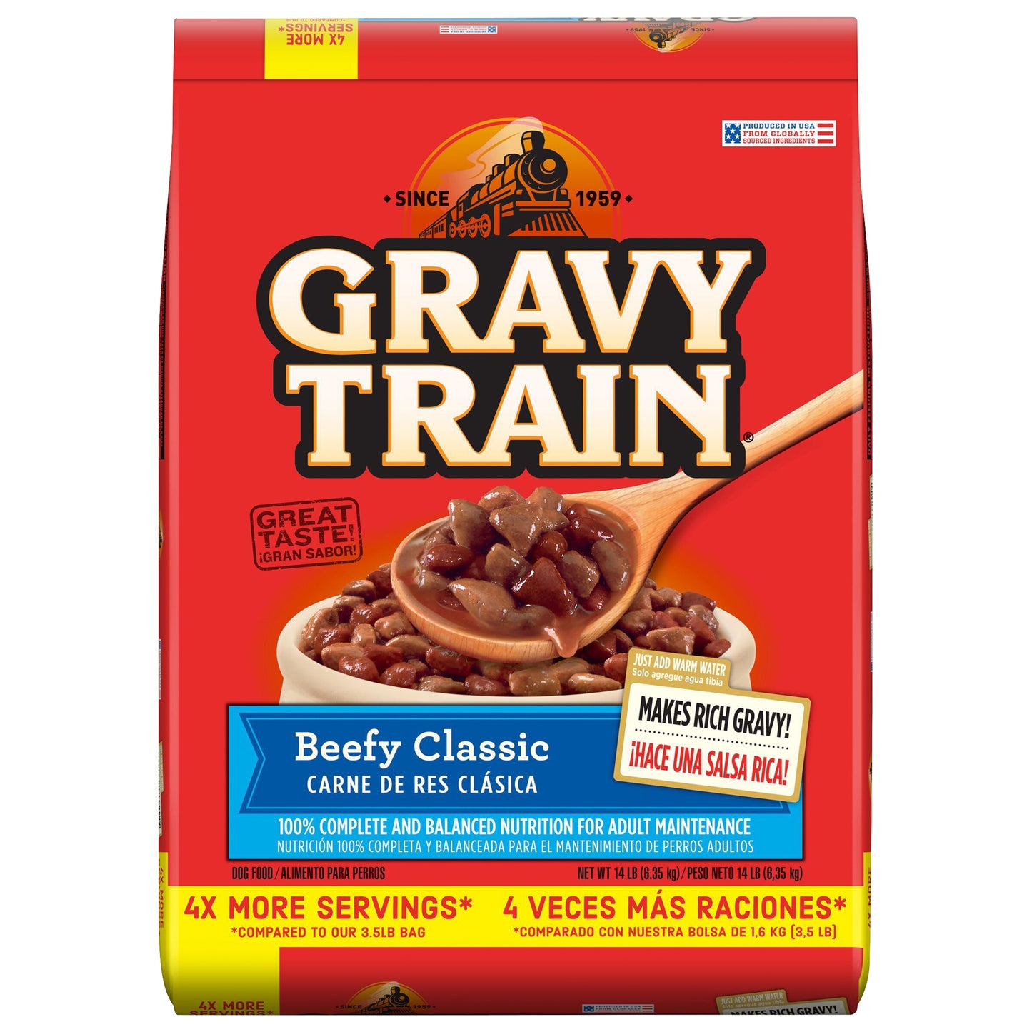 Gravy Train Beefy Classic Dry Dog Food, 14 Lb. Bag