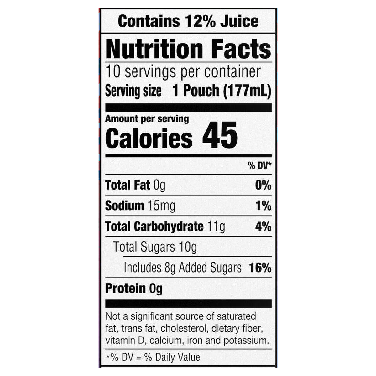 Capri Sun Summer Blast Passion Fruit Mango flavored Juice Drink Blend, from concentrate with other natural flavor, 10 ct Box, 6 fl oz Pouches