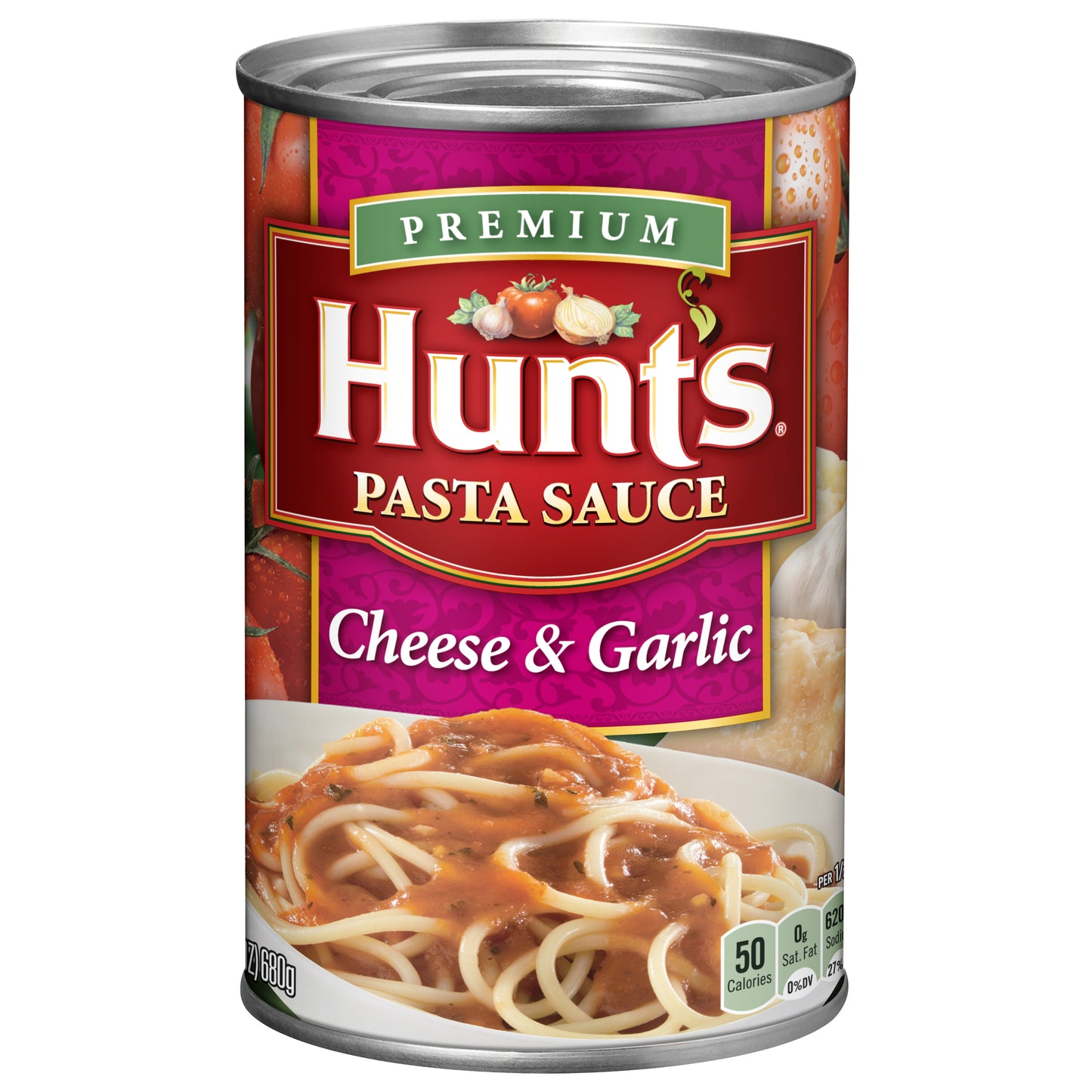 Hunt’s Pasta Sauce, Cheese & Garlic, 24 Oz.