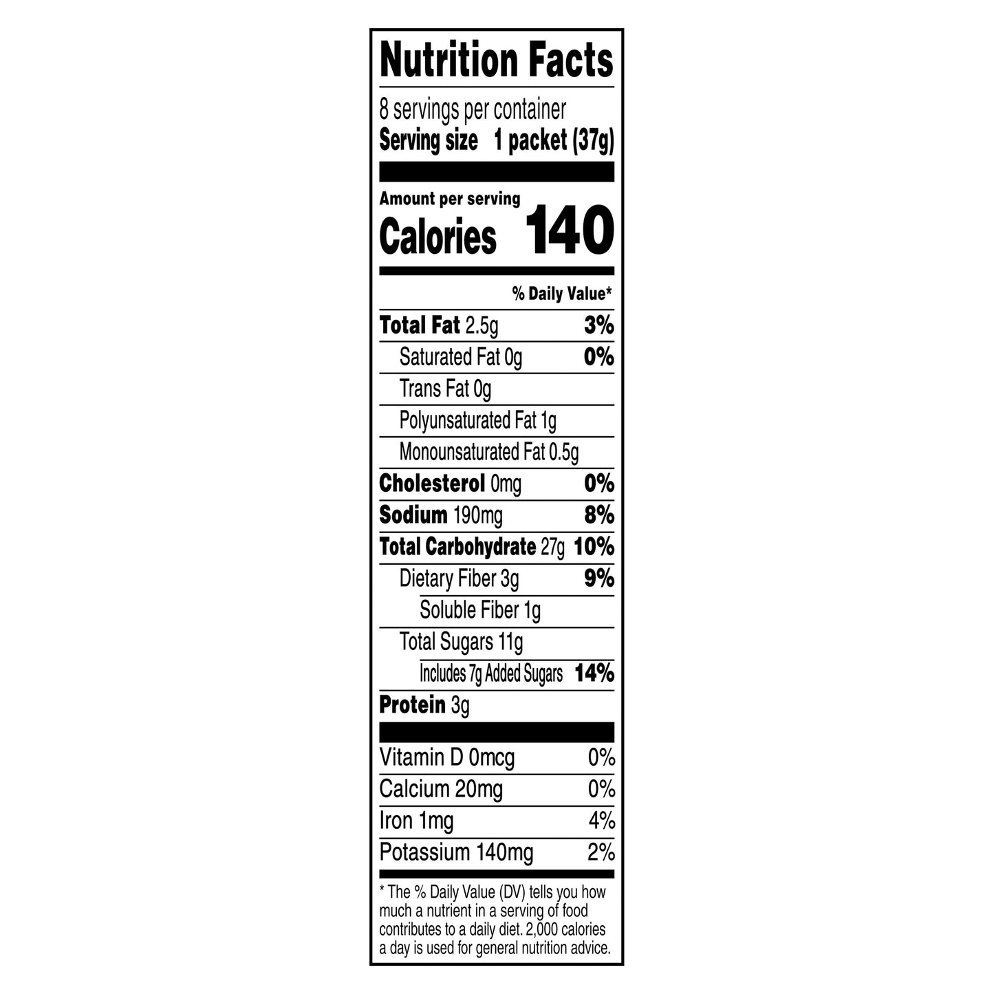 Quaker Instant Oatmeal Raisin Date & Walnut 1.30 Oz 8 Count
