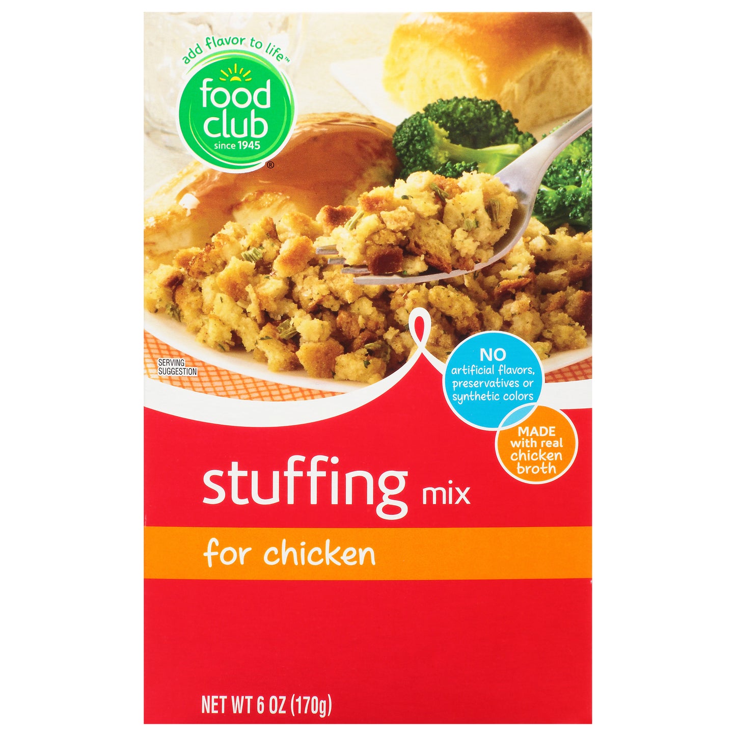 Food Club Stuffing Mix for Chicken 6 oz