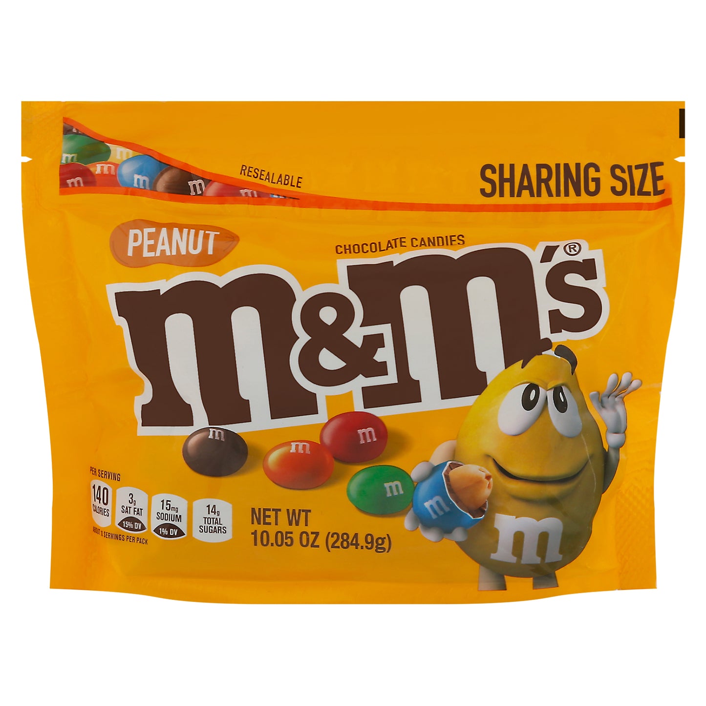 M&M's Sharing Size Peanut Chocolate Candies Sharing Size 10.05 oz