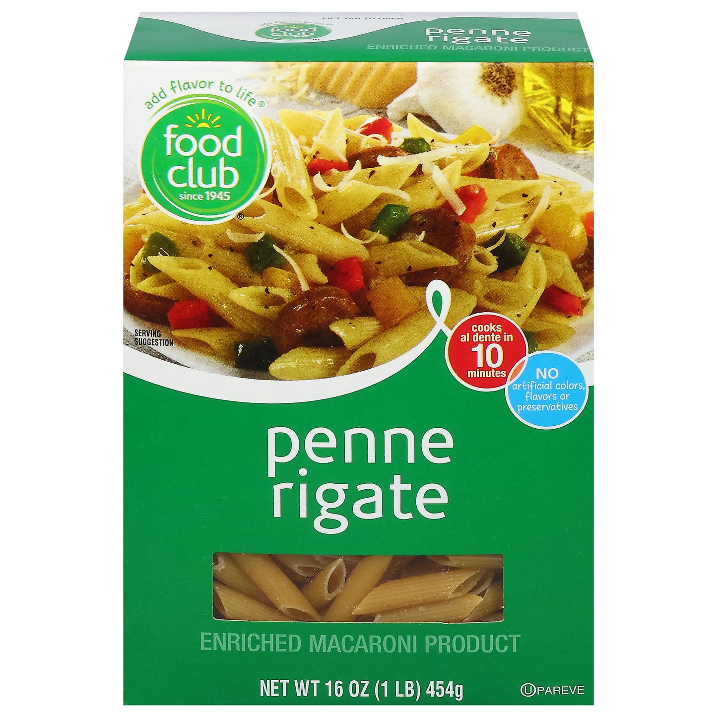 Food Club Penne Rigate 16 oz