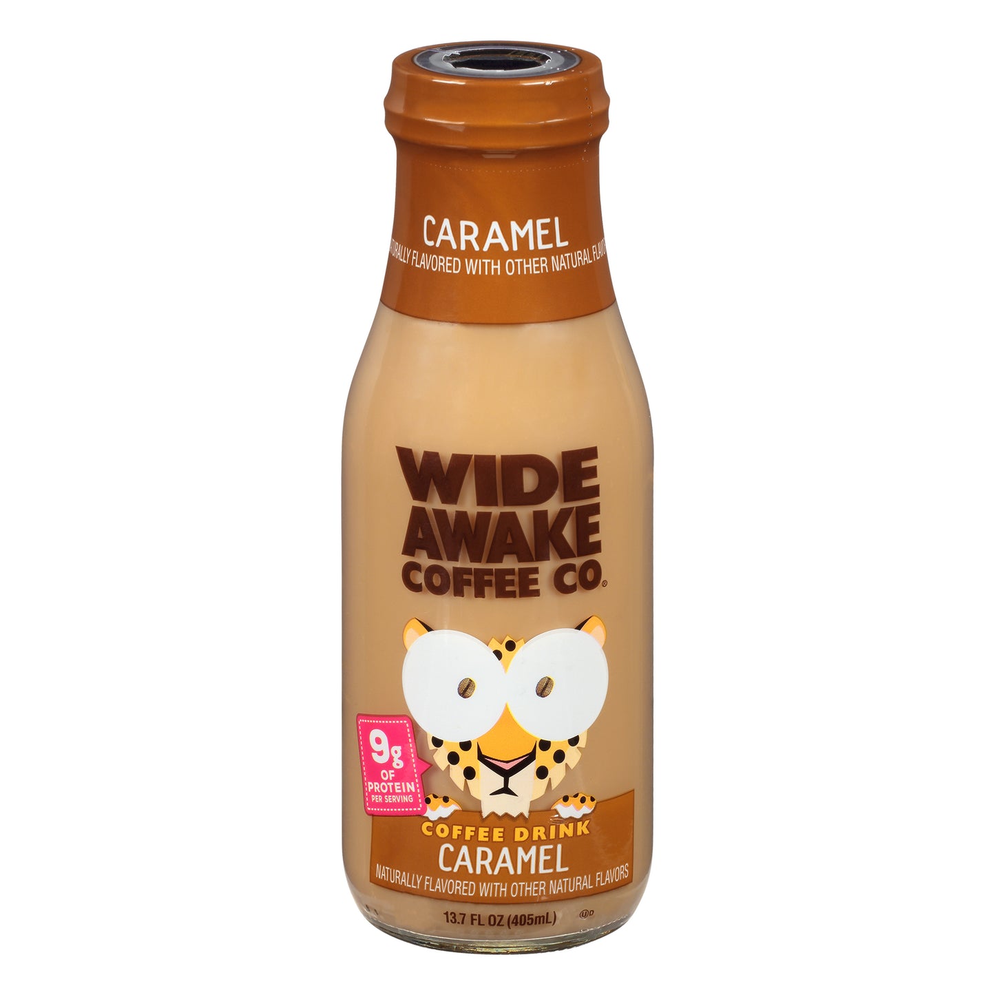 Wide Awake Coffee Co. Caramel Coffee Drink 13.7 oz Bottle