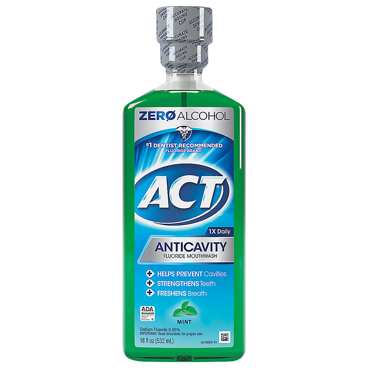 ACT Anticavity Mint Fluoride Mouthwash 18 oz