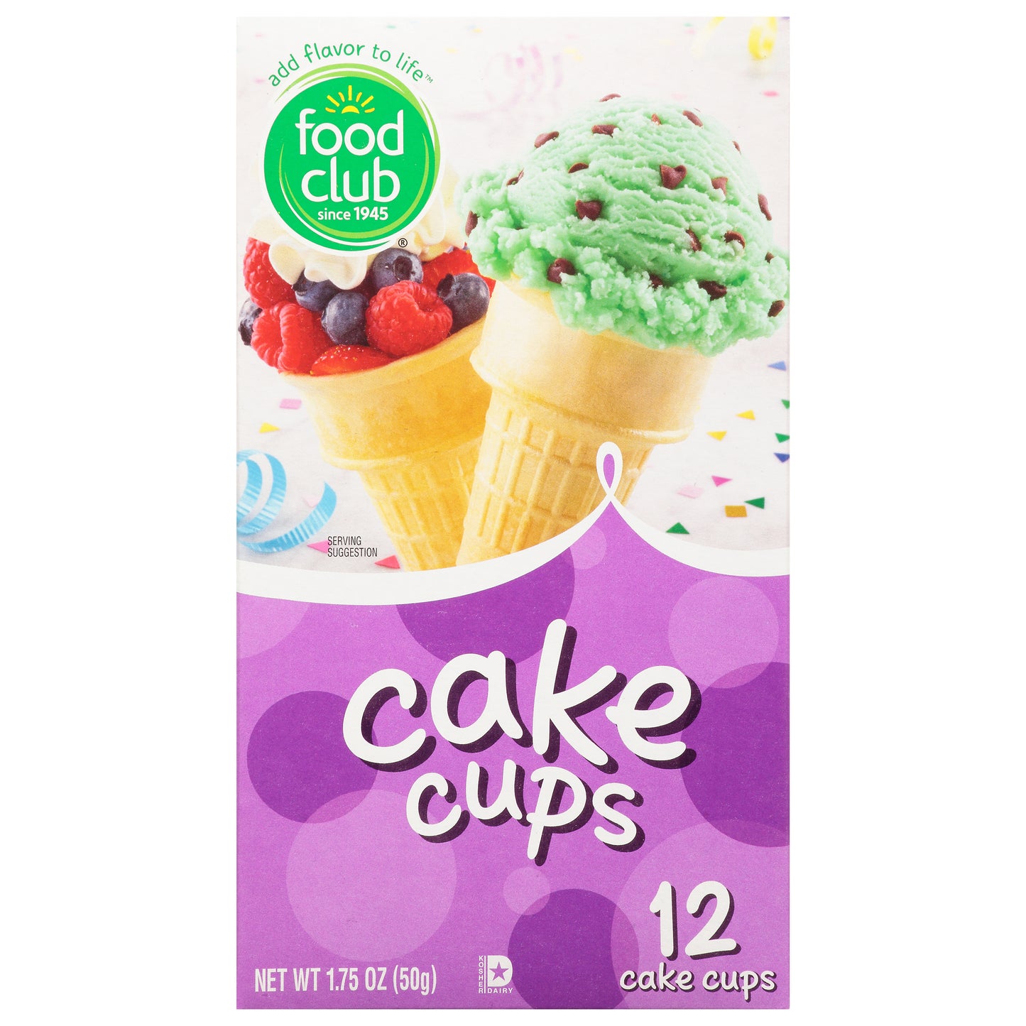 Food Club Cake Cups 12 ea